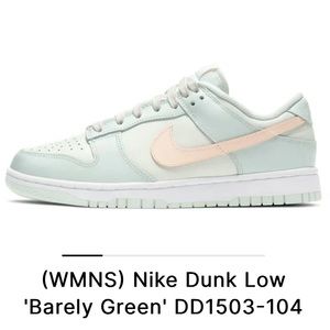 Nike Dunk Low- Barely Green